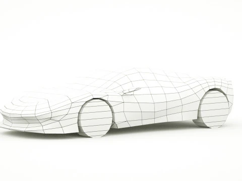 Supercar generica v24 Modello 3D