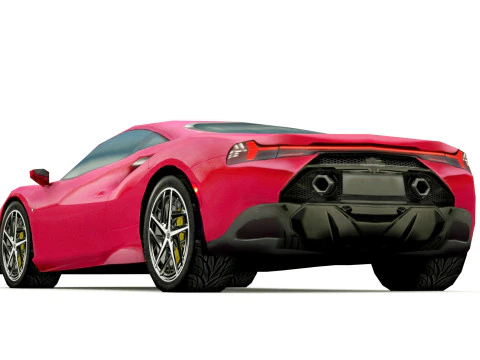 Supercar generica v24 Modello 3D