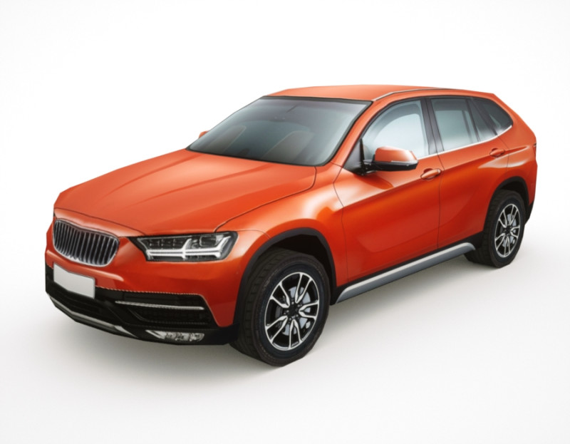 Generic SUV v2 3D Model .c4d .max .obj .3ds .fbx .stl .blend