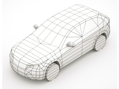 Generic SUV v2 3D Model