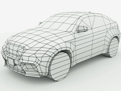 Generic SUV v3 3D Model