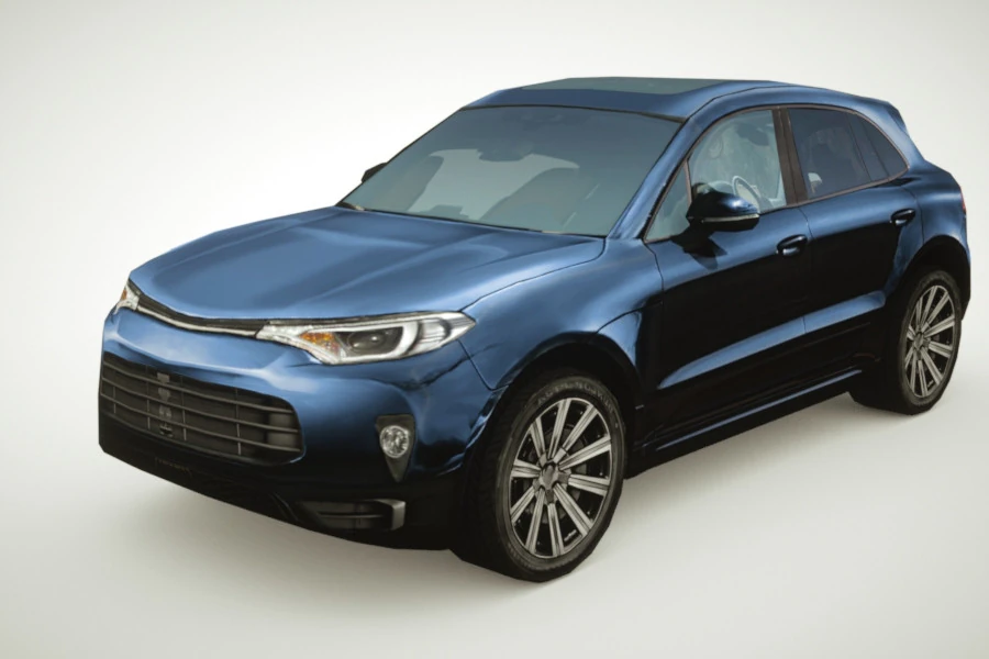 Ogólny wielokolorowy SUV v4 Model 3D .c4d .max .obj .3ds .fbx .stl .blend