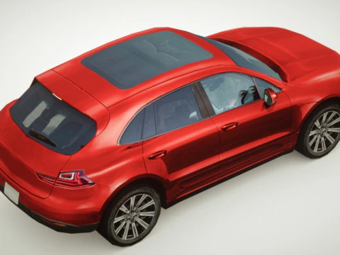 Og&oacute;lny wielokolorowy SUV v4 Model 3D