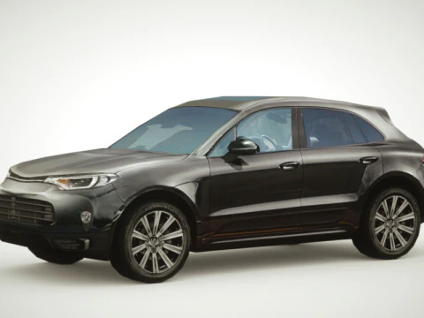 Og&oacute;lny wielokolorowy SUV v4 Model 3D