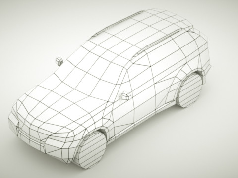 Generic SUV v8 3D Model