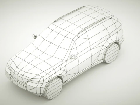 SUV generico v8 Modello 3D