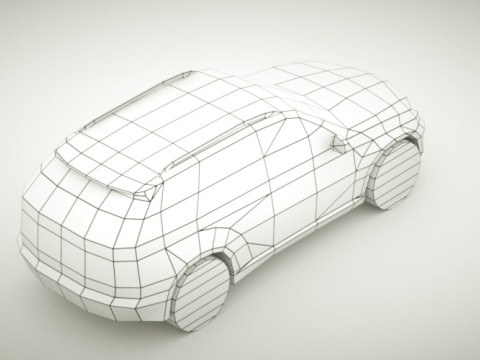 Generic SUV v8 3D Model