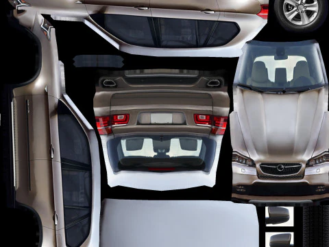 SUV generico v8 Modello 3D