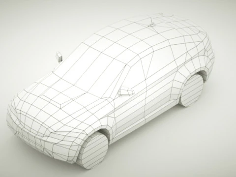 Generieke SUV v9 3D Model