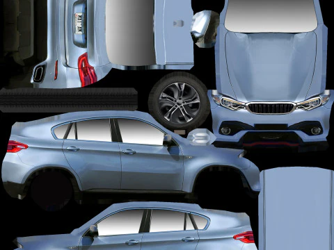 Generieke SUV v9 3D Model