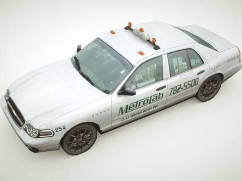 Taxi v1 Sedan Modelo 3D