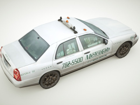 Taxi v1 Sedan Modelo 3D