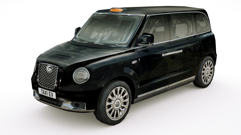 Taxi v3 lowpoly 3D Model .c4d .max .obj .3ds .fbx .stl .blend