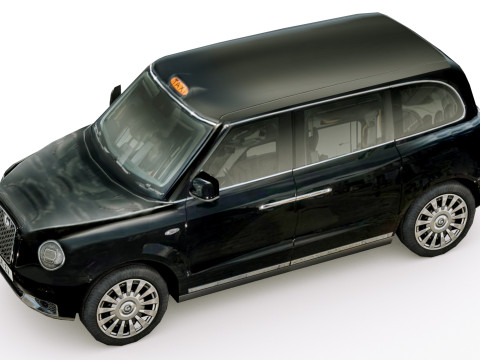 Taxi v3 lowpoly 3D Model