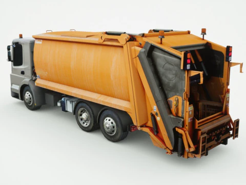 Camion poubelle g&eacute;n&eacute;rique Modèle 3D