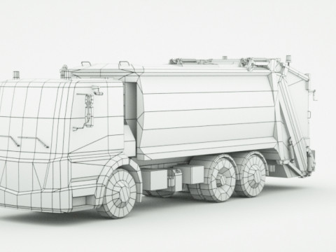 Generic Garbage truck 3D 模型