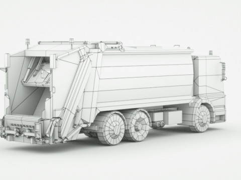Generic Garbage truck 3D 模型