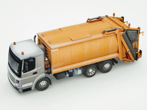 Camion poubelle g&eacute;n&eacute;rique Modèle 3D