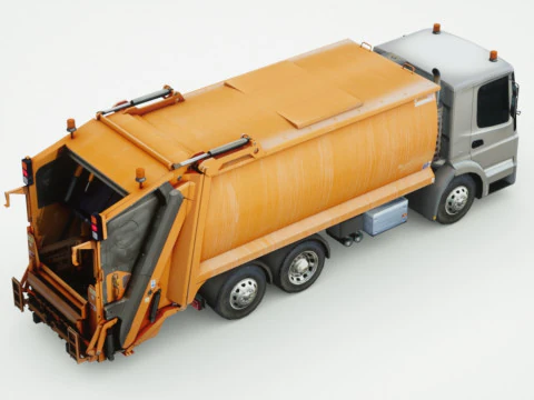 Camion poubelle g&eacute;n&eacute;rique Modèle 3D