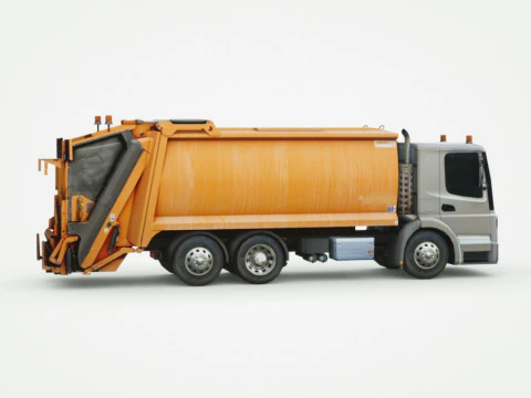 Camion poubelle g&eacute;n&eacute;rique Modèle 3D