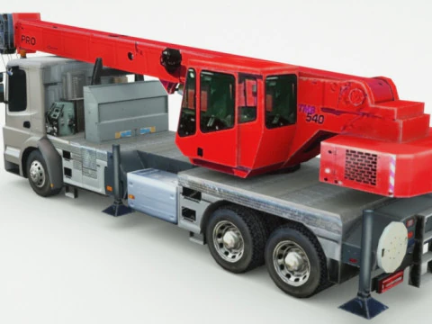 जेनेरिक क्रेन ट्रक 3D मॉडल