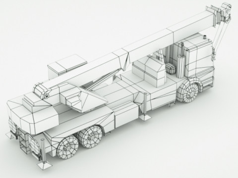 Generic Crane Truck 3Dモデル