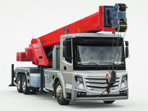 जेनेरिक क्रेन ट्रक 3D मॉडल