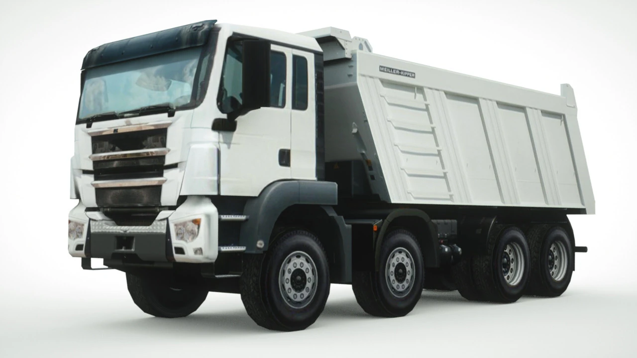 일반 덤퍼 트럭 3D 모델 .c4d .max .obj .3ds .fbx .stl .blend