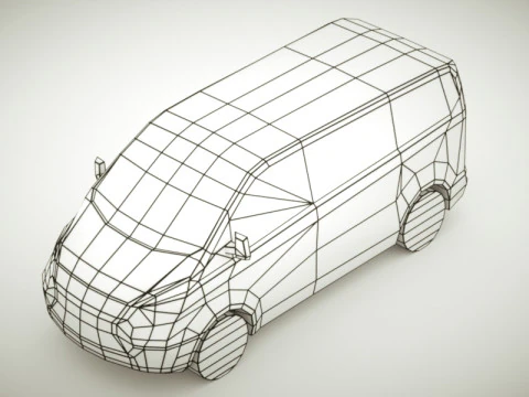 VAN v3 multicoloridas Modelo 3D