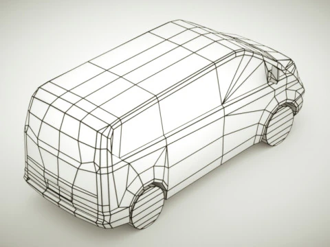 VAN v3 multicoloridas Modelo 3D