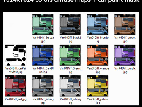 Generic VAN v4 multicolors Modello 3D