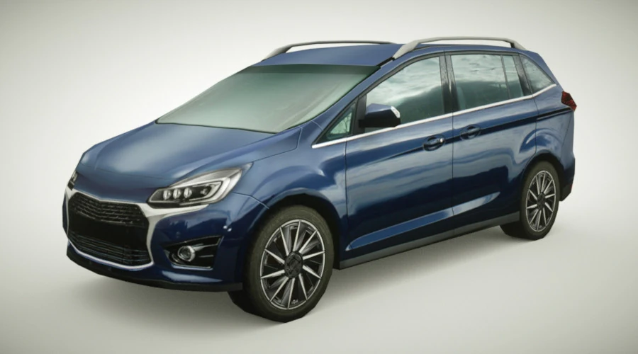 VAN generico v5 Modello 3D .c4d .max .obj .3ds .fbx .stl .blend