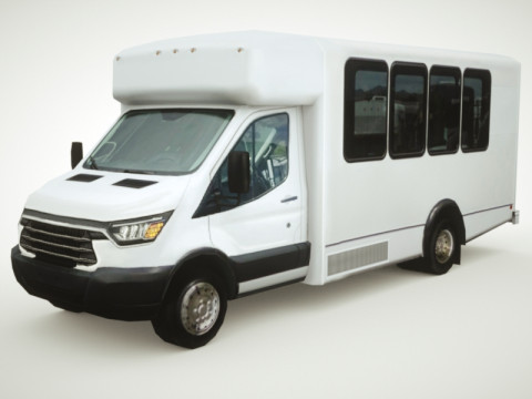 Generic Shuttle Bus v6 3D-Modell