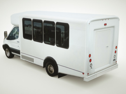 Generic Shuttle Bus v6 Model 3D