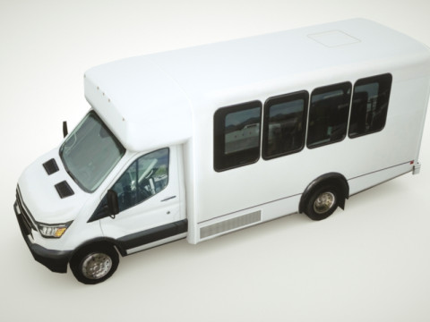 Generic Shuttle Bus v6 Model 3D