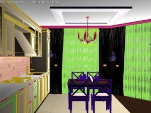 kitchen room Model 3D