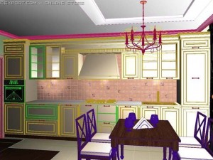 kitchen room Model 3D