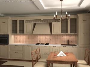 kitchen room Model 3D