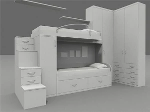 bed 3D Model