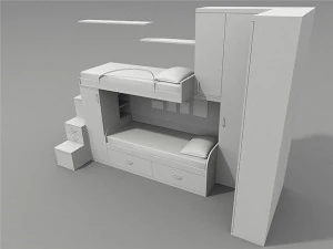 bed 3D Model