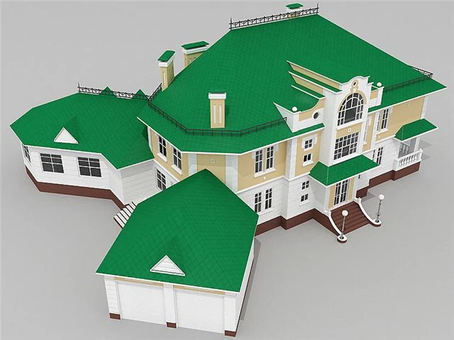 kottedg Modello 3D .c4d .max .obj .3ds .fbx .stl .blend 