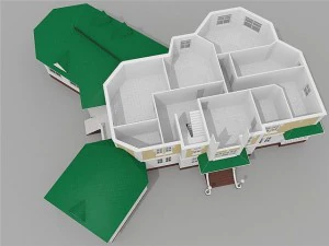 kottedg Modello 3D