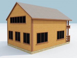 cottage Modello 3D