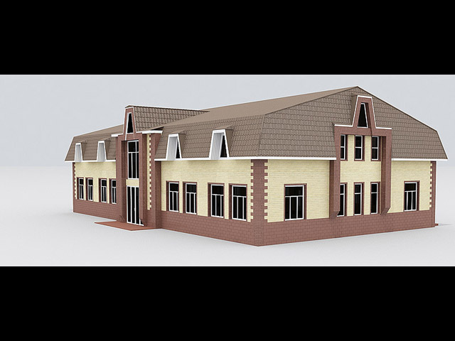 building 3D Модель .c4d .max .obj .3ds .fbx .stl .blend 
