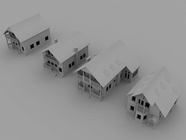 cottage2 3D Model .c4d .max .obj .3ds .fbx .stl .blend 