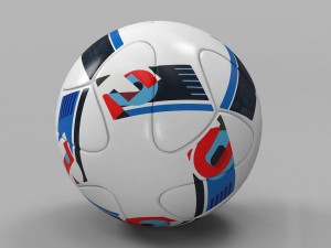 beau jeu euro 2016 adidas official ball 3D Model