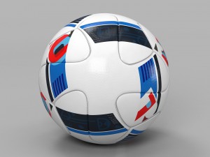 beau jeu euro 2016 adidas official ball 3D Model