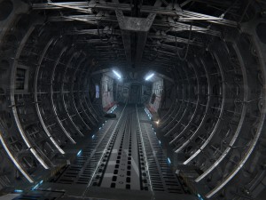 Cargo airplane interior Model 3D