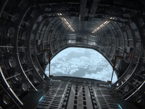 Cargo airplane interior Model 3D