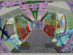 Cargo airplane interior Model 3D